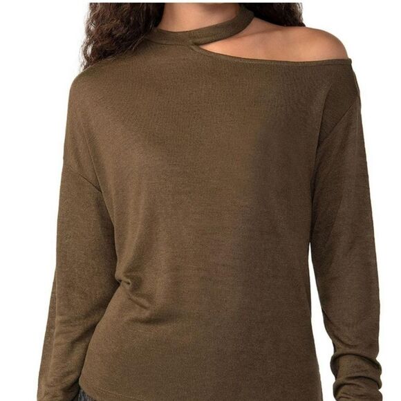 Sanctuary Womens Full Time Lover Green Knit Tee Pullover Top Shirt NWT - Picture 7 of 8